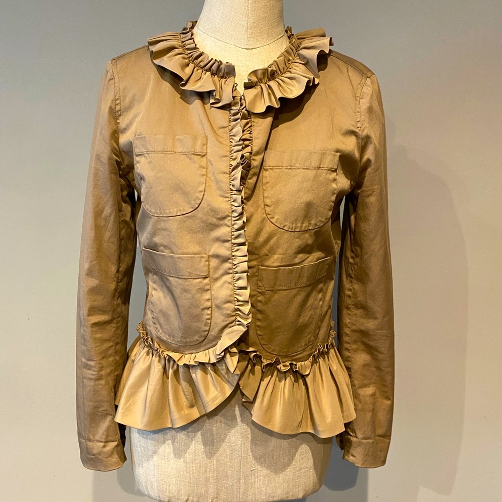 J. Crew Ruffle Going Out Blazer